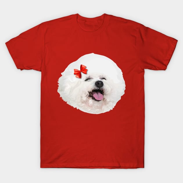 Bichon Frise dog T-Shirt by thedailysoe